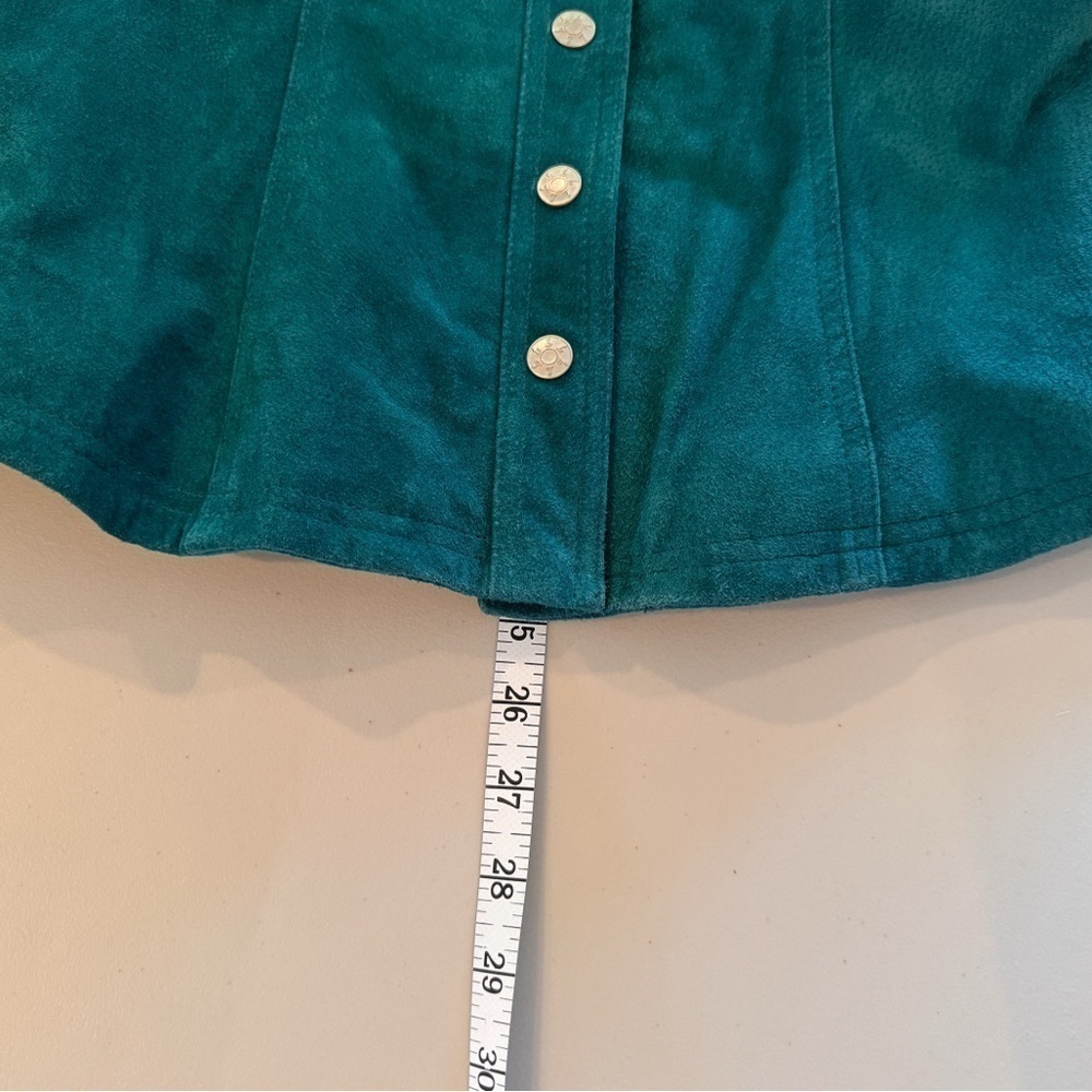 Genuine Suede Emerald Green Jacket | Women's Small | Western Ranch | NWOT - Picture 11 of 11